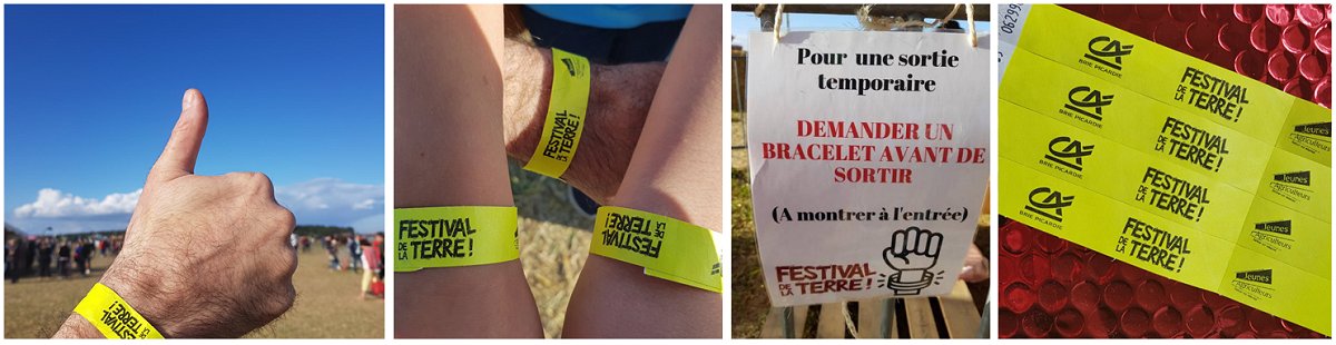 Bracelets événement, un partenariat avec le Festival de la Terre